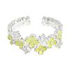 [Green] Spring And Summer Small Fresh Green Enamel Oil Dripping Butterfly Flower Opening Ring Personalized Stacking Female