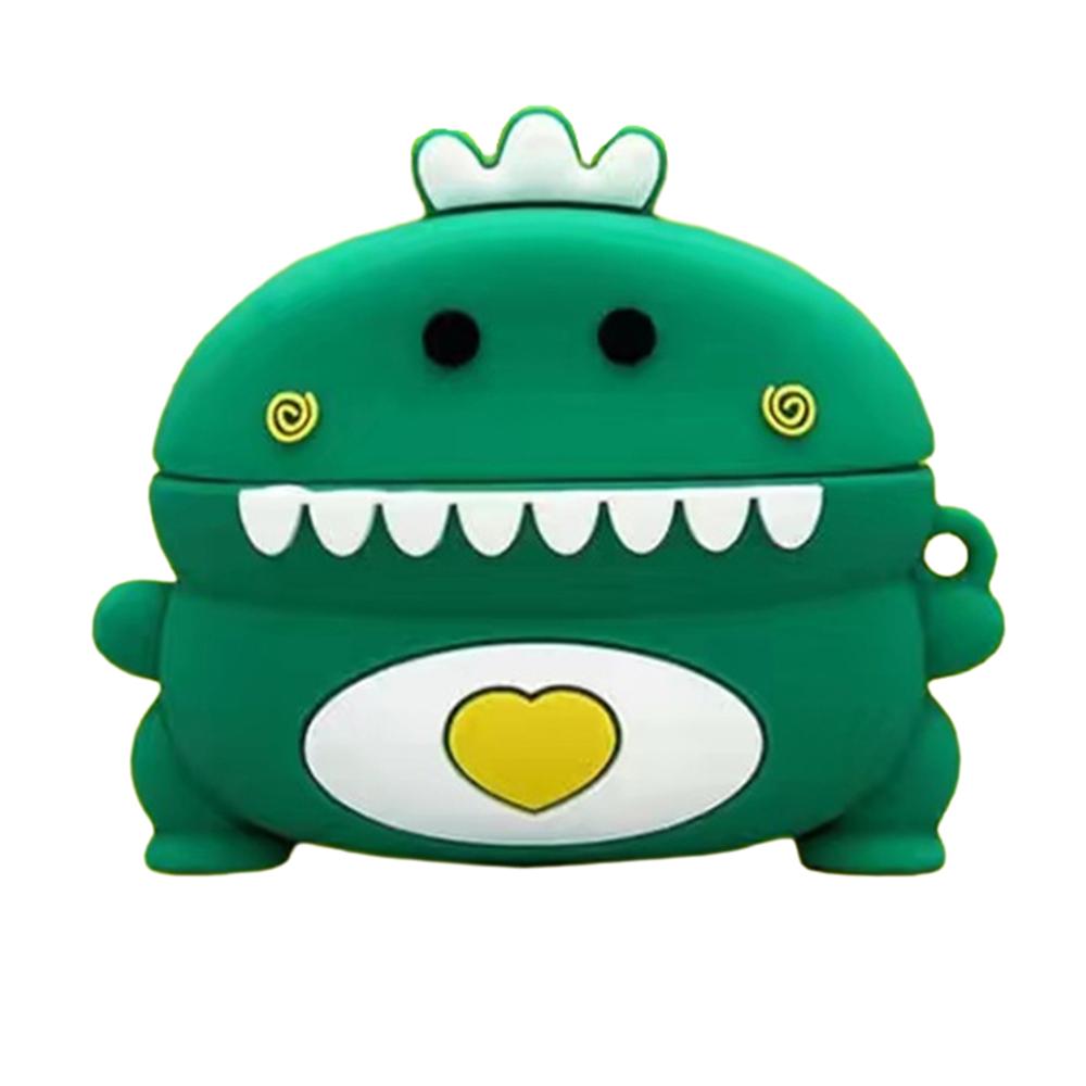 

For Apple AirPods 3 Cartoon Design Silicone Sleeve Bluetooth-compatible Earphone Anti-Scratch Cover Green Game Machine