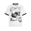 Waffle T-Shirt Summer Korean Couple Tee Casual Short Sleeve Unisex