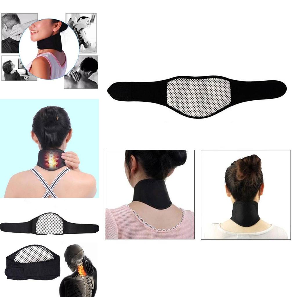 Cozy Neck Protection Wrap Self-heating Black Thermal Neck Brace For Men And Women