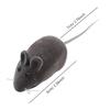 2Pcs Squeaky Rubber Rat Cat Toy with Plush Faux Fur, Pet Interactive Toy for Cat Chasing & Dog Chewing Play