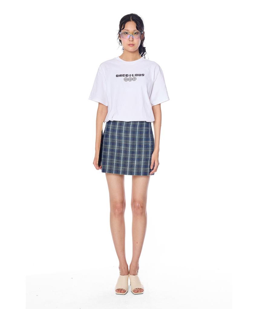 Greedius Check Pattern Skirt