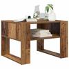 Coffee Table with Storage Reclaimed Wood Look 66 X 53 X 45 Cm Wood Based Material