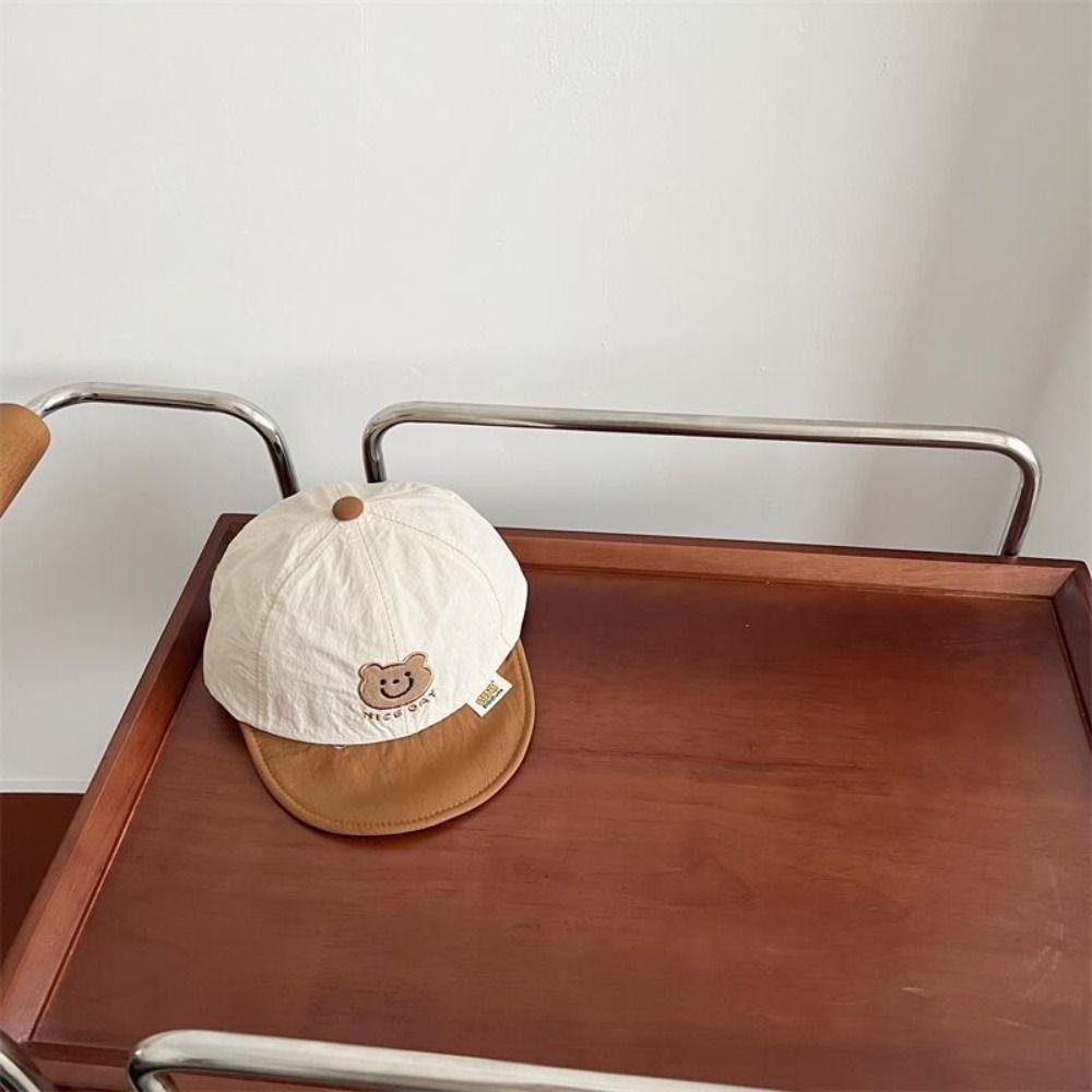 Quick-drying Baby Peaked Hat Summer Children Sunscreen Cap Korean Bear Baseball Cap Toddler