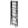 VEVOR 4-Tier Foldable Storage Shelf, 36W x 21D x 60H Inch Folding Metal Rack Shelving Unit
