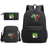 10 Ben Children Backpack Cartoon Design Canvas School Bag  Student Traveling