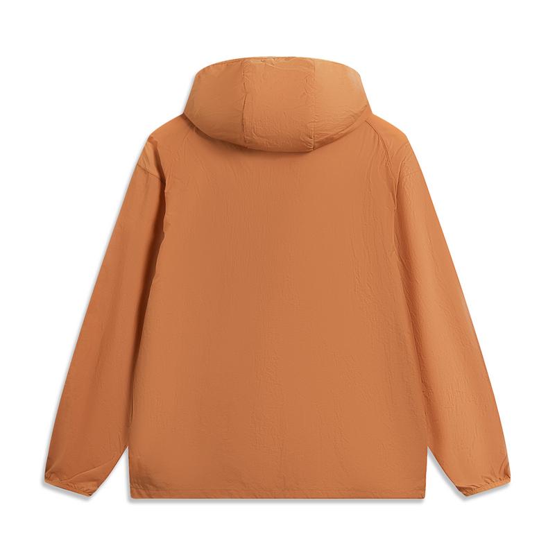 Li Ning Outdoor CF Water-Resistant Lightweight Cooling UPF 50+ Sun Protection Jacket Men jackets Amber-Brown AFDW207-1