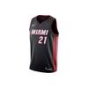 Camisola Limitada de Equipa da NBA Edição Ícone Heat Hassan Whiteside Retro No. 21 Homens Jersey Preto 864487-010