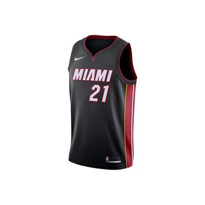 Icon Edition NBA Team Limited Jersey Heat Hassan Whiteside Retro No. 21 Men Jersey Black 864487-010