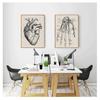 Vintage-Poster und Drucke, Arztbüro, Dekoration, Skelett, anatomischer Schädel, Leinwandgemälde, menschliche Anatomie, Wandkunst, Krankenhaus