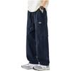 Wassup Sohot American-Style Cargo Pants for Men, Loose Straight-Leg Trendy Casual Wide-Leg Trousers