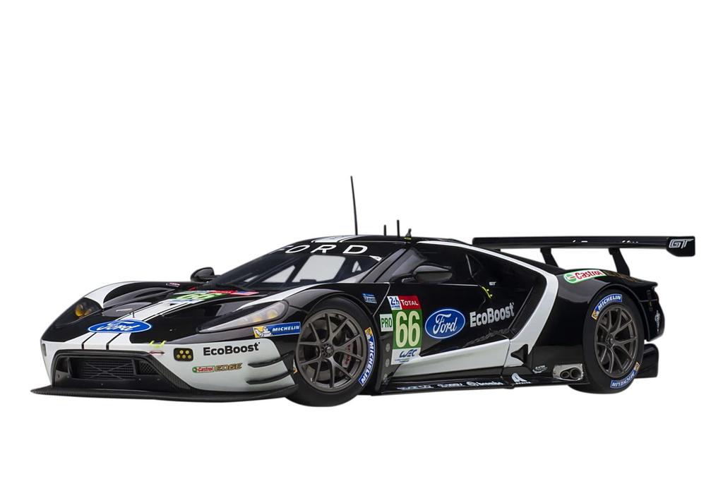 AUTOart Ford GT 2019 Le Mans 24 Hours LMGTE Pro Class Finished Product 81910 1/18 #66 Black/White