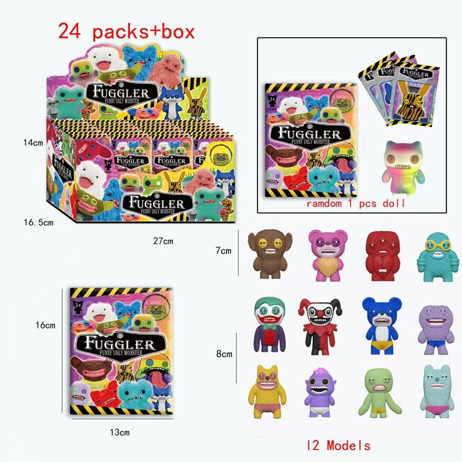 Fuggler Zahnmonster Serie Blind Box Lustiges Hässliches Actionspielzeug Kreatives Blindes Sammlermodell Puppen Cartoon Trendiges Überraschungsgeschenk
