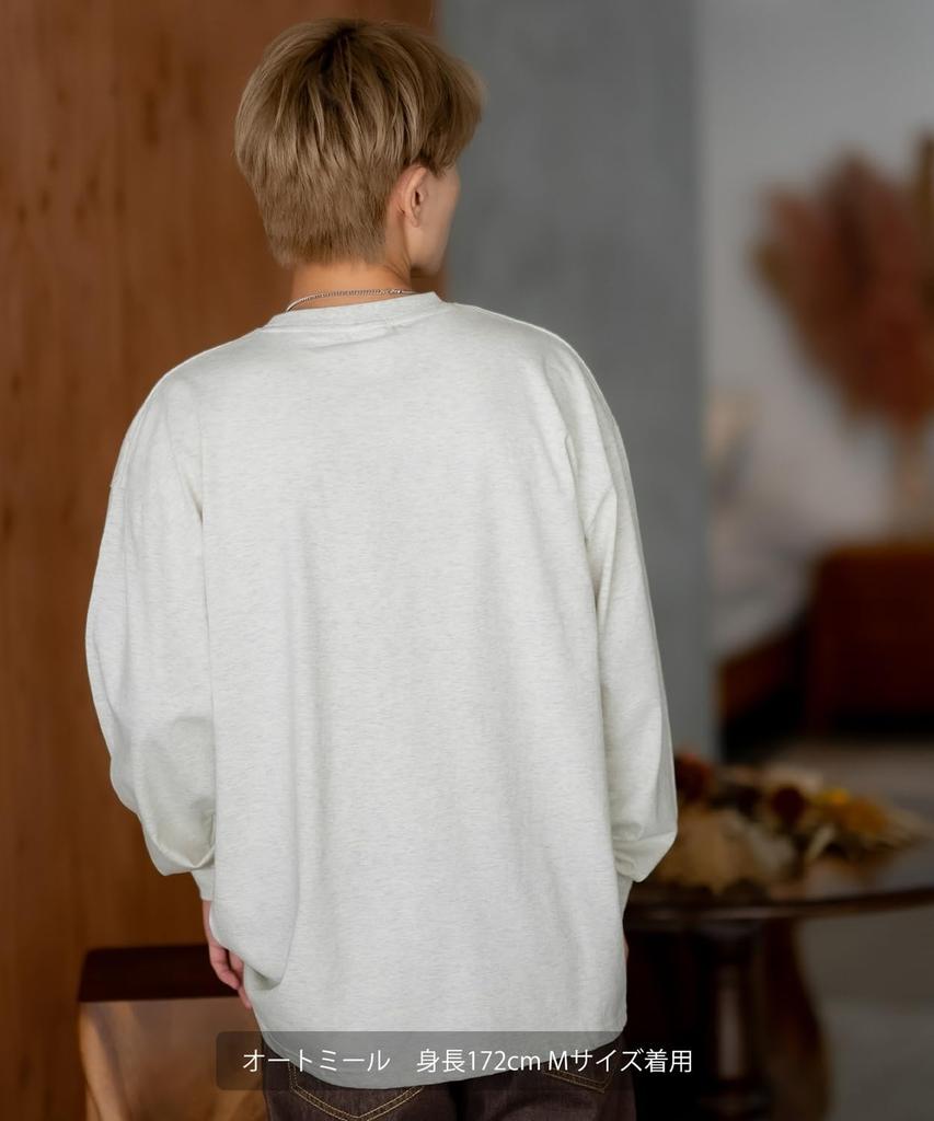 IMPROMES Casual SIDEWAYSTANCE Candy Package Long Sleeve T-Shirt, Men's, Oatmeal