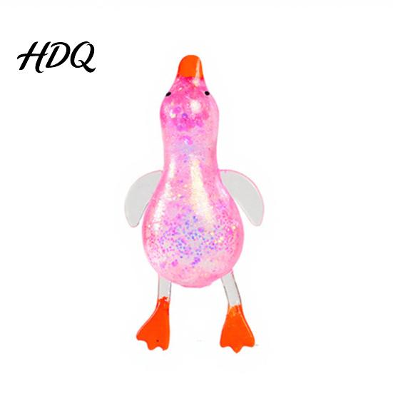 Duck Squeeze Toy 3Pcs Stress Relief Soft Stretchy Jellyfish Dog Baby Portable Ball Pizza Bun Ice Cream Waterdrop Cube Sensory Pinch Party Favors
