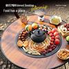 Portable Electric & Carbon Dual-Use Stove with Fire Pit Set for Outdoor Courtyard and Home Use, Foldable Design