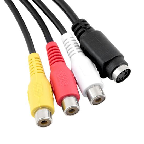 Kabel adaptera konwertera VGA na S-Video Composite AV TV 3 RCA
