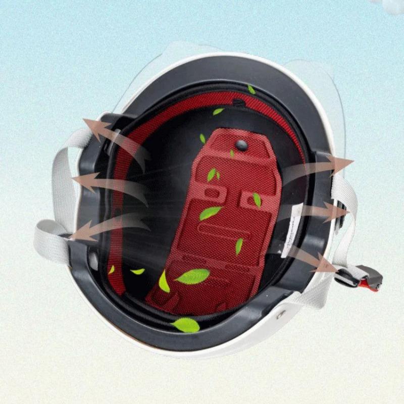 Casco di sicurezza per bicicletta da uomo e da donna per adulti e bambini, casco integrale da cartone animato per bicicletta elettrica e moto con occhiali