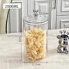 Transparent Sealed Storage Jar for Coffee Beans, Snacks, and More - Large Caliber Organizer for Grains and Cereals
