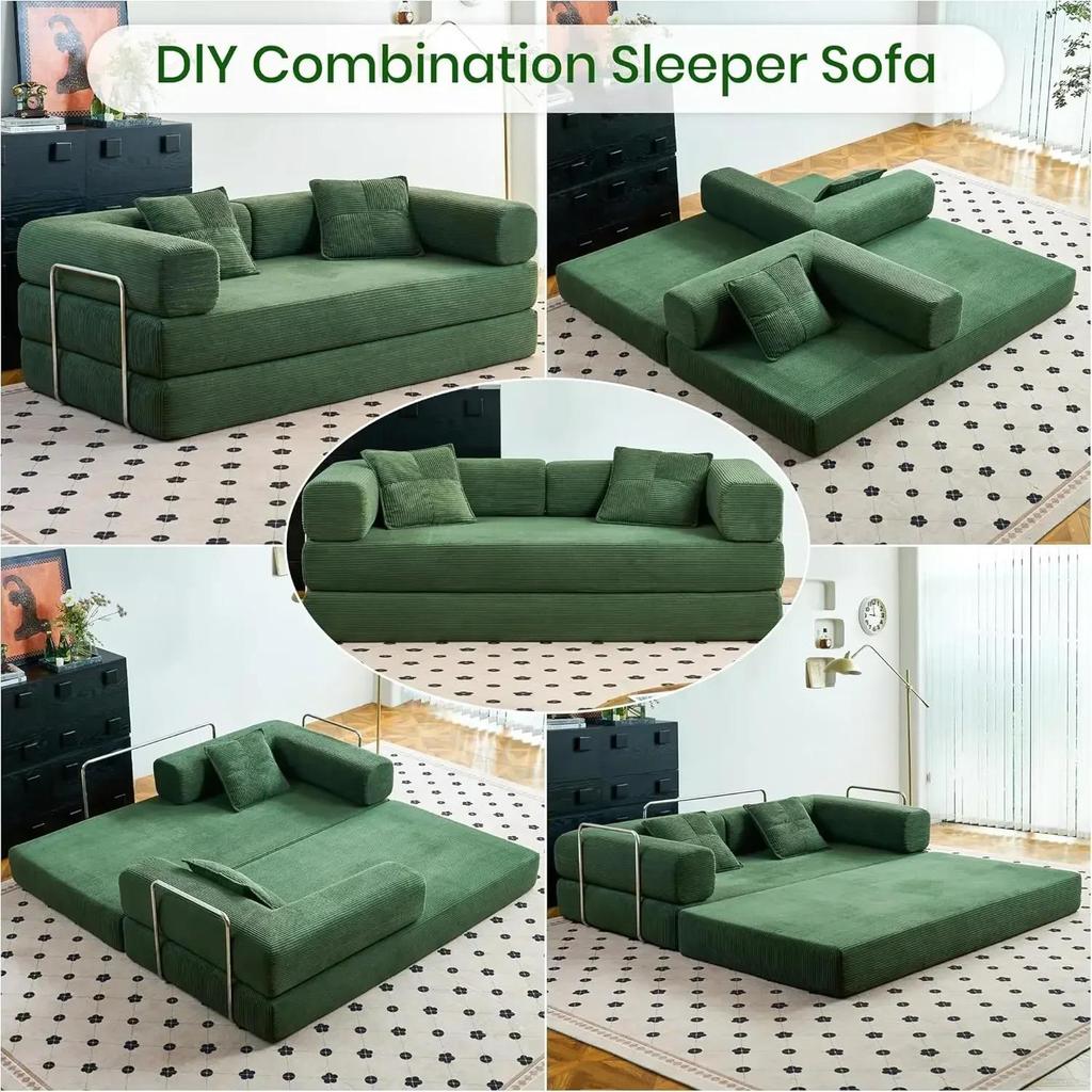 Corner Style Vacuum Compression Sofa Bed for Home Hotel Living Room Furniture Set