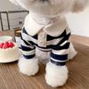 Striped Polo Shirt for Small Dogs & Cats - Seasonal Pet Apparel