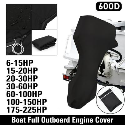 High Quality Ship's Side Cover Engine Motor Covers 6-15HP 600D Rain Protection Full Motor Cover