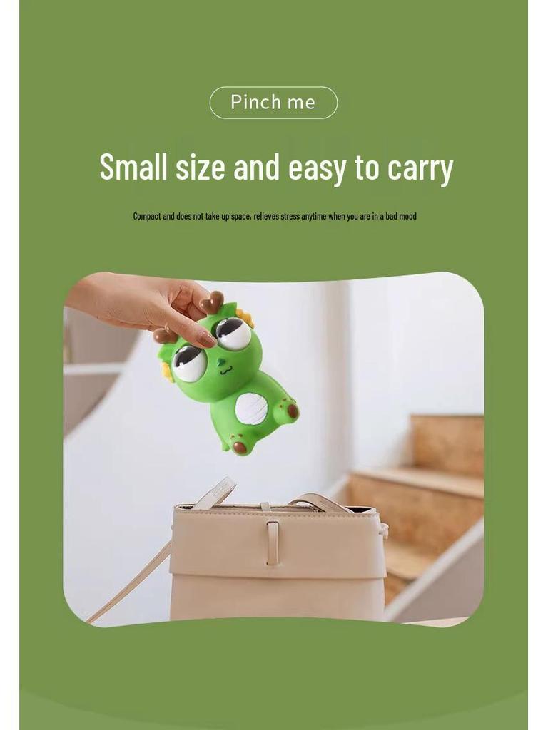 Dao Le Ge Pop-Eye Dragon Decompression Toy - Stress Relief, Squeeze & Pinch for Kids' Creative Pranks