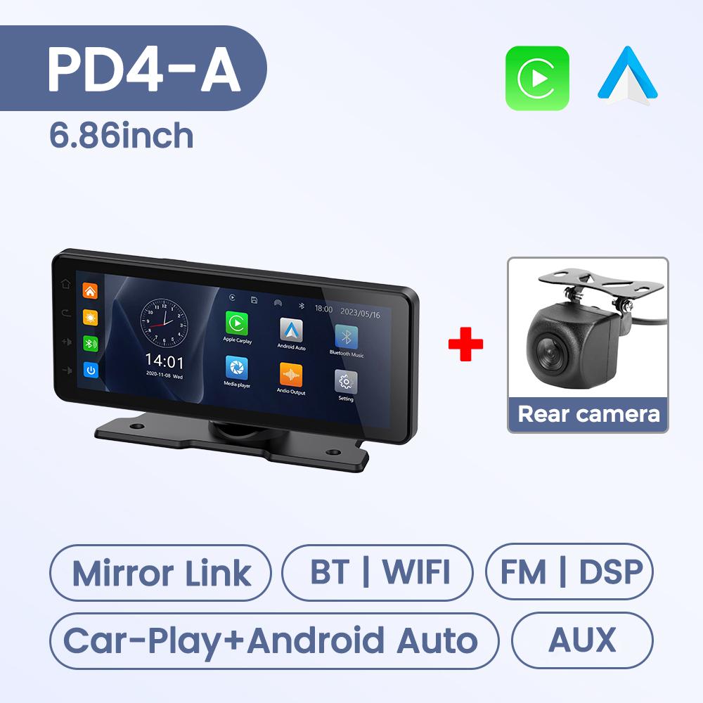 10.26/6.86inch Universal Car Raido Screen Multimedia Player Smart Screen Car Intelligent Systems Wireless Android Auto Carplay