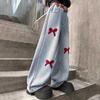 Girls High Waist Denim Wide Leg Pants with for Casual Everyday Wear