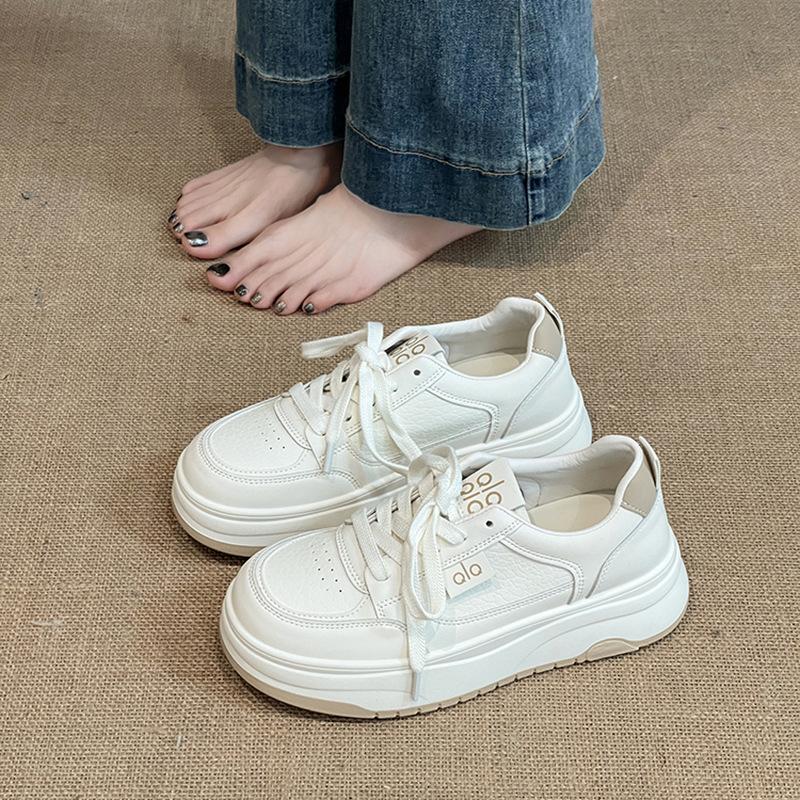 Sneakers Student height-increasing board shoes Platform sole lightweight little white shoes Women's spring and summer new versatile casual
