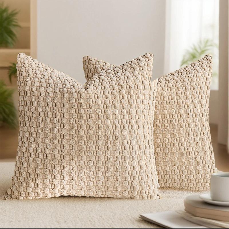 Neues dreidimensionales Kordkissen mit Blasenstruktur Kissen Kissenbezug Wohnzimmer Sofa Rückenlehnenkissenbezug