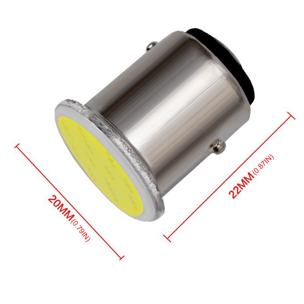 10Pcs LED COB Turn Signal Bulb 12V 1156 BA15S 1157 BAY15D CanBus Signal Lamp LED COB 12 SMD LED Bulbs Car Brake Turn Light 6000K