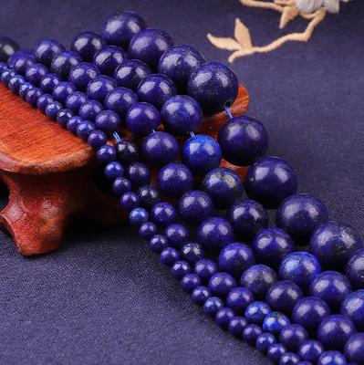 Lapis Lazuli Round Beads, Natural Stone Loose Beads for DIY Jewelry Bracelet Necklace