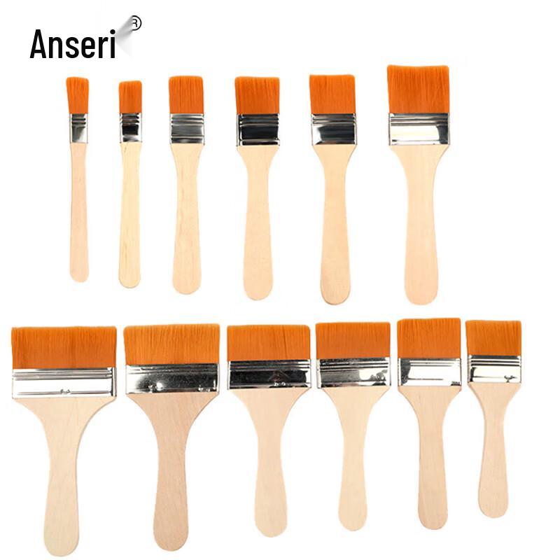 Ansa Rui 12-piece Nylon Bristle Paint Brush Set