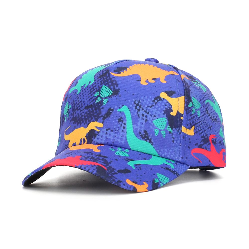 Dinosaur & Butterfly Digital Print Children's Sun Protection Baseball Caps