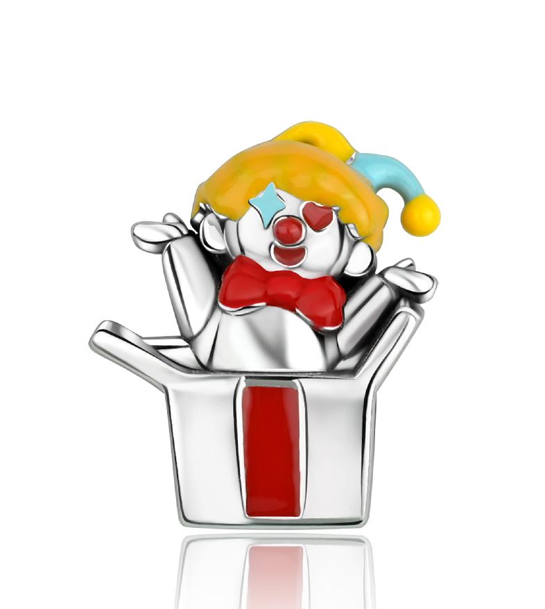 Original Kupferfarbe Clown Holzpferd Marionette Anhänger Perle Geeignet für Damen DIY Halsketten Armbänder Schmuck Geschenke