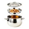 Recipiente para Gordura de Bacon com Peneira e Tampa 1.3/1.8L Recipiente de Aço Inoxidável para Armazenamento de Óleo de Cozinha Pote com Alça de Fácil Pegada para Óleo de Fritura Manteiga
