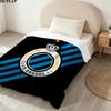 1PC Club Brugge Kv Patterned Flannel Blanket Suitable For All Seasons For Home Decor Warmth And Comfort Gifts Holiday Present