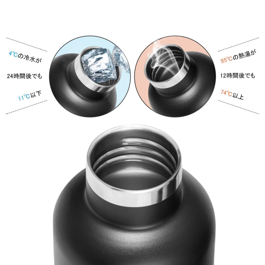 FEIJIAN Water Vacuum Thermal Sports Direct Stainless Steel Suitable for Sports Wide Water Bottle Cover For Black Bottle, 750ml, Insulated, Insulation,