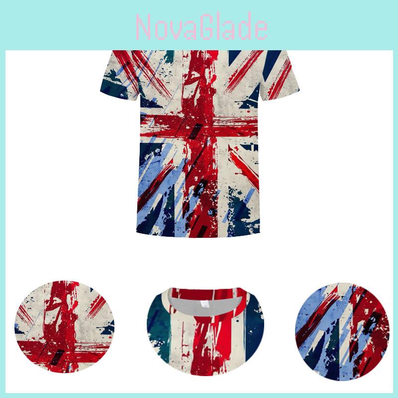 Classic Union Jack T-shirt For Men Women And Kids Casual And Simple Design