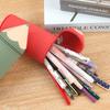 Creative Silicone Pencil Case Large Capacity Dirt Resistant with Suction Cup Pencil Case Student Stationery