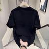 Herren Schweres Sommer Weißes Baumwoll-T-Shirt - 2026 Trendiger Lockerer Schnitt Halbe Ärmel