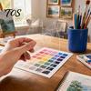 Artist Palette for Painting Acrylic Paint Palette, Clear Tray with Thumb Hole, Non-Stick Oil Professional Watercolor Mixing Acrylic, Oil, Painting,