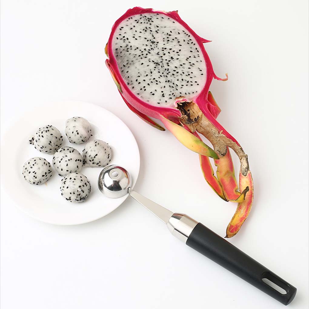 Fruit Ice Cream Ball Spoon Stainless Watermelon Scoop Fruit Ice Cream Ball Maker
