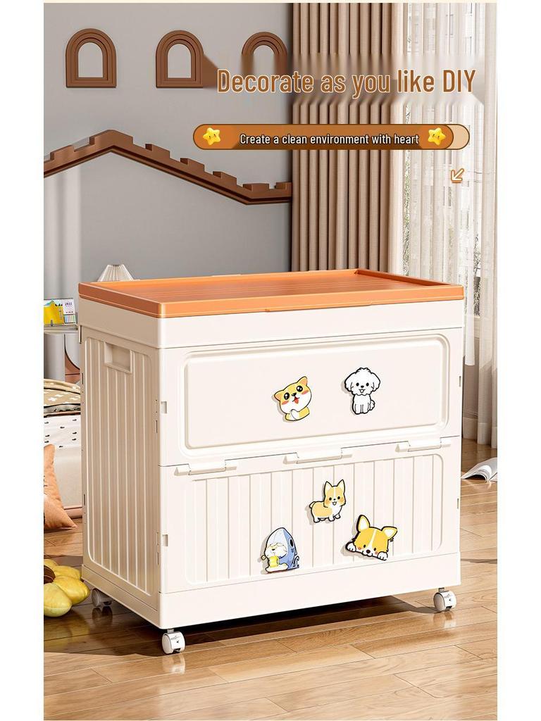 Large Capacity Folding Storage Box for Household Clothes and Jackets