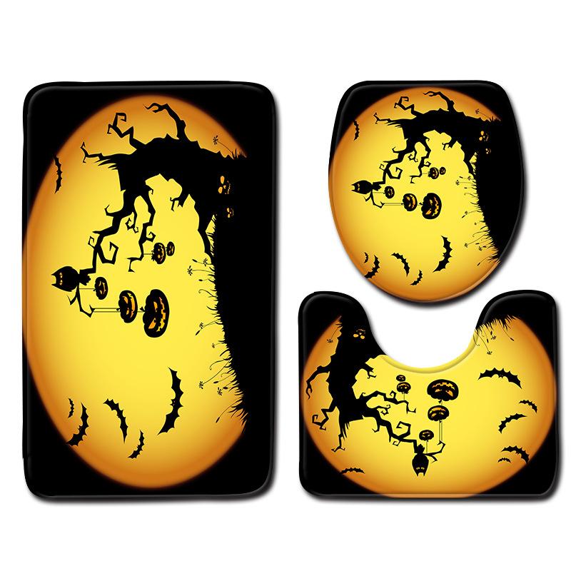 Toilet Toilet Floor Mat Carpet Three-Piece Bathroom Non-Slip Mat