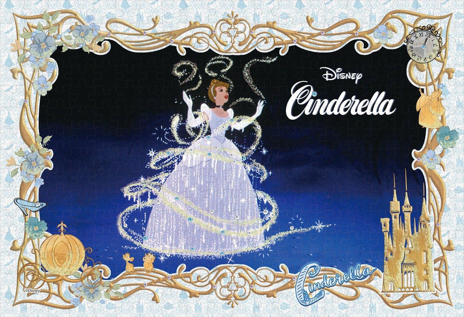 

Epoch Jigsaw Puzzle Disney Cinderella with and Decorative Pieces 300-Piece (26x38cm) 73-007 Glue, Spatula,