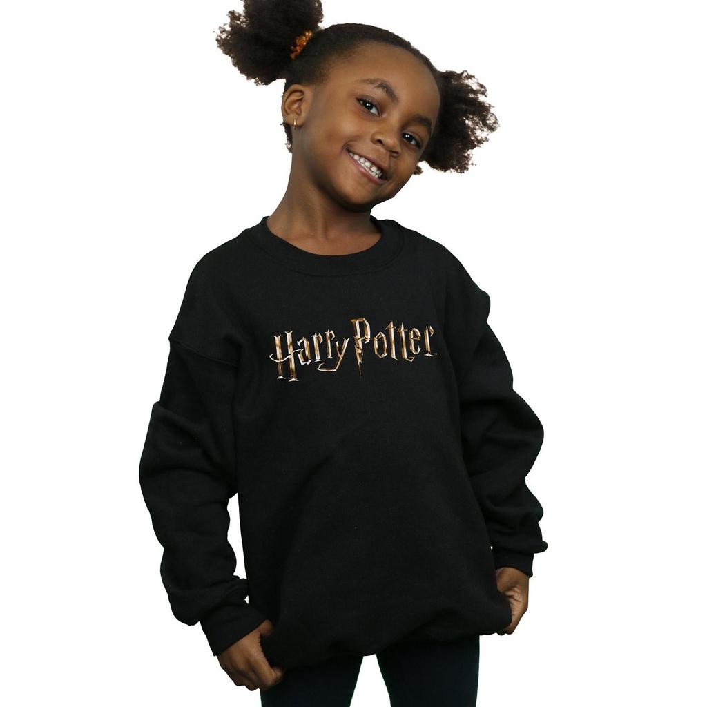 Harry Potter Girls Full Colour Logo Sweatshirt
