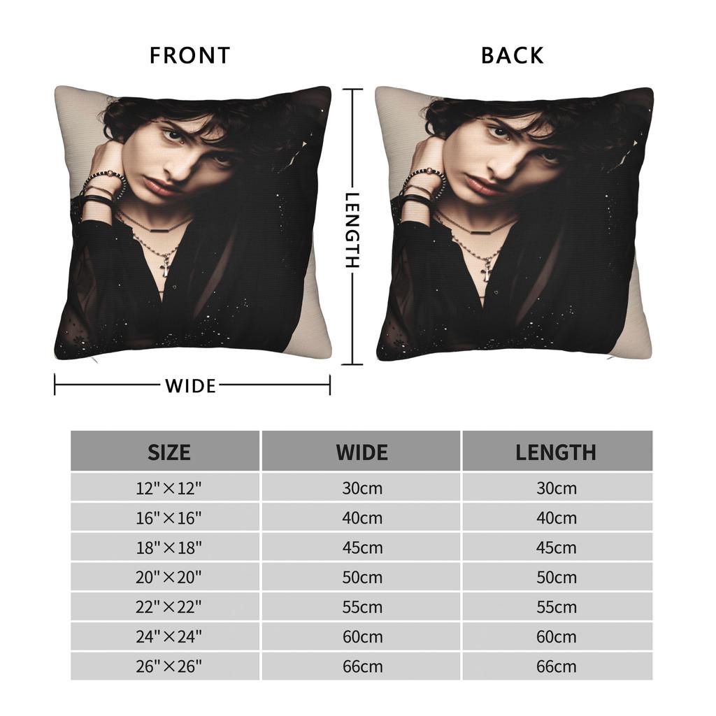 Povlak na polštář F-Finn Wolfhard Vtipný povlak na polštář na židli pohovku bytový dekor povlaky na polštáře