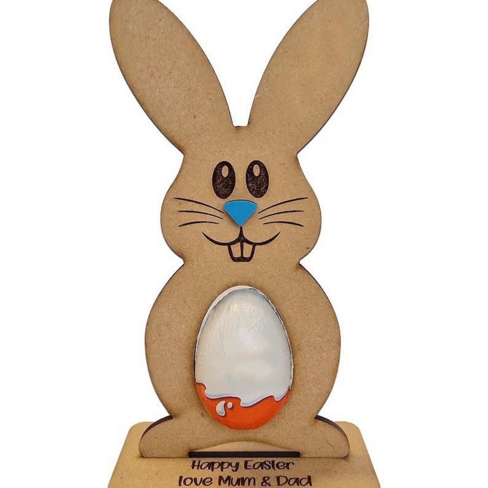 Standing Bunny Easter Egg Rack Creative Chocolate Egg Rack Gift Bunny Egg Rack  Easter Party